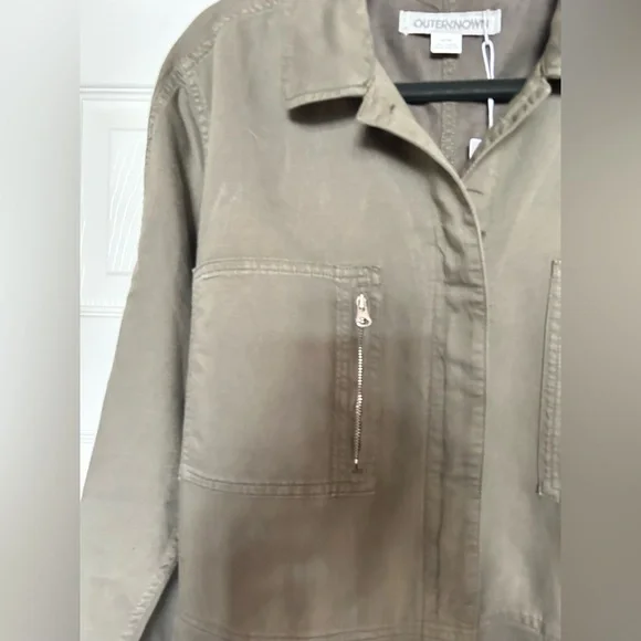 Outerknown Utility Jumper in Olive Green, NWT, size Medium - Picture 3 of 7